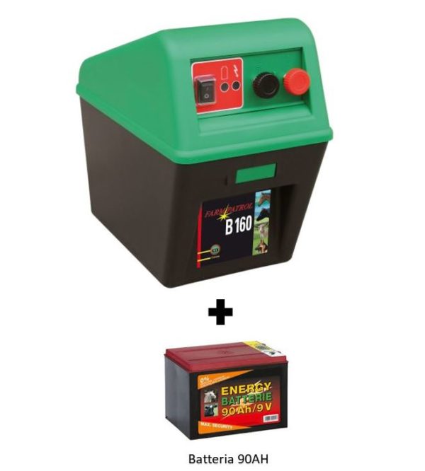 farm patrol b 160 elettrificatore a batteria 90ah